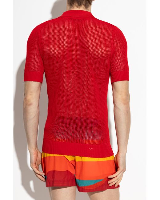 DSquared² Red Polo Capsule `summer Lovers`, for men