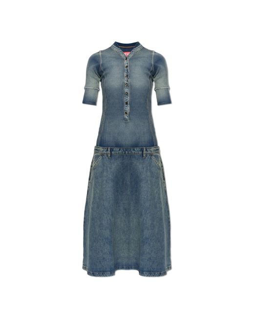 DIESEL Blue Dress 'De-Anim-S'