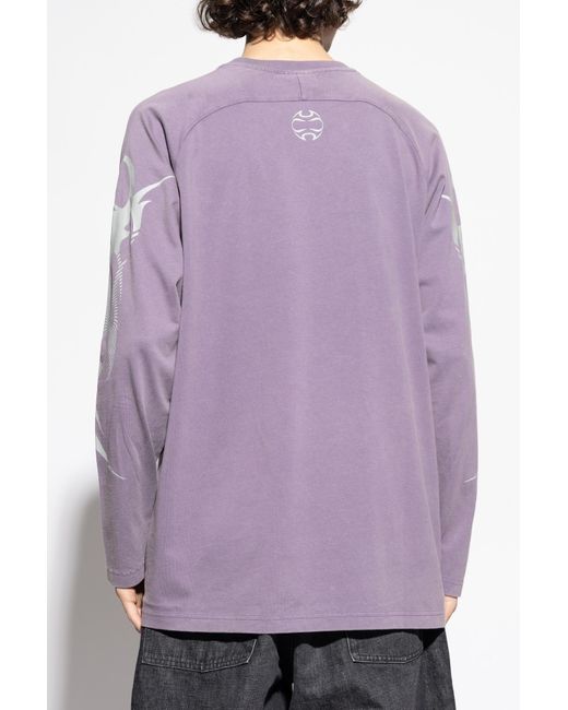 Adidas Originals Purple Long-Sleeve T-Shirt for men