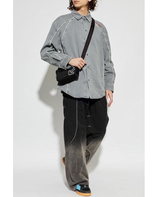 Off-White c/o Virgil Abloh Black Loose-Fit Trousers for men