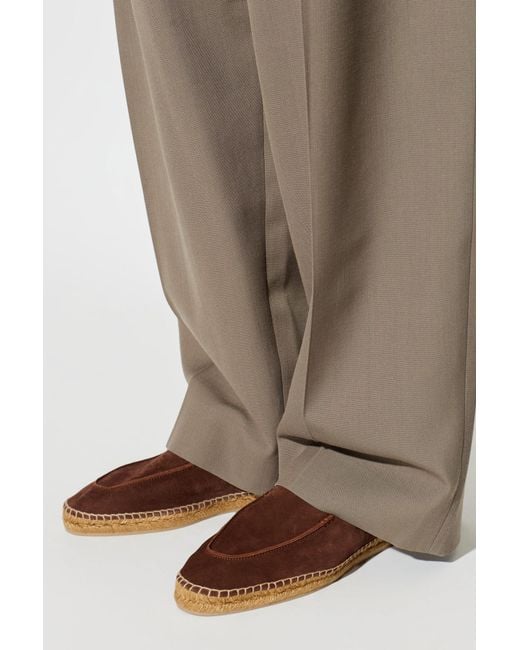 Tom Ford Brown Leather Espadrilles for men
