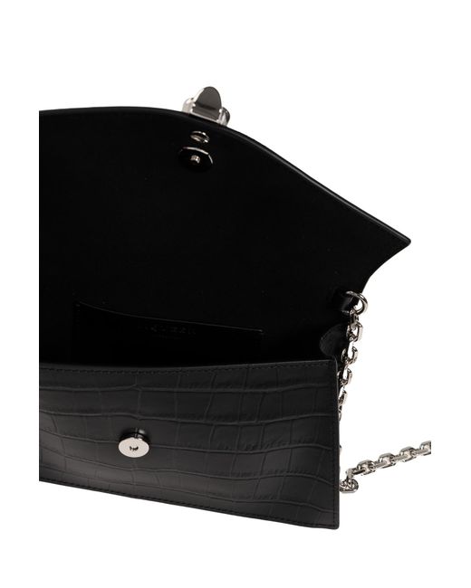 McQueen Black 'Skull Mini' Bag