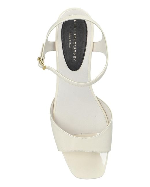 Stella McCartney White "Elyse" Wedge Sandals
