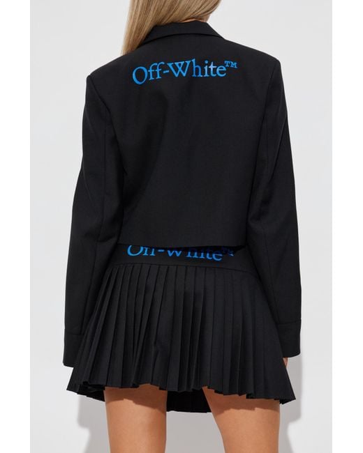 Off-White c/o Virgil Abloh Blue Short Blazer