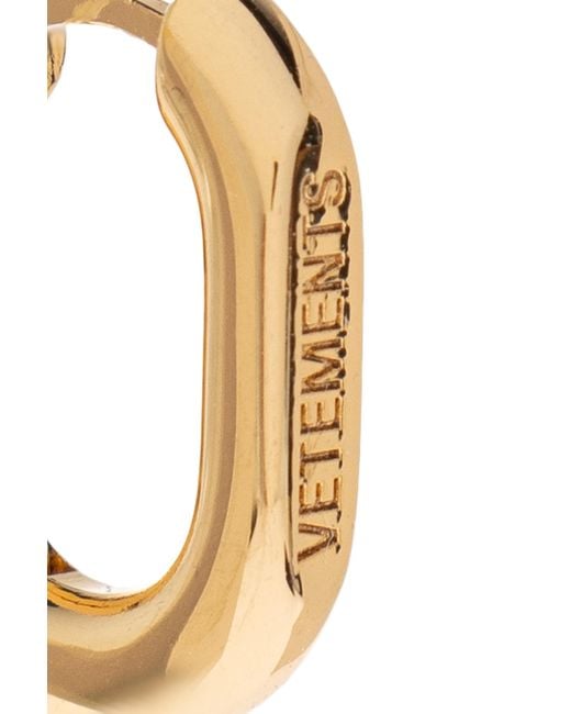 Vetements Metallic Brass Earring