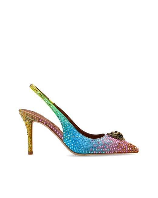 Kurt Geiger Blue 'Belgravia Sling' Heeled Shoes