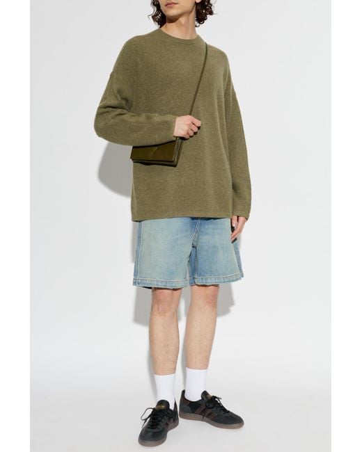American Vintage Green Crew Neck Sweater for men