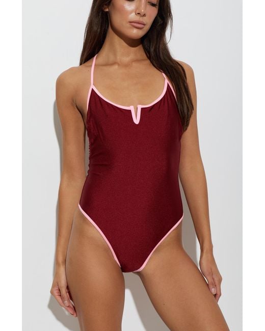 Moschino Red One-Piece Swimsuit