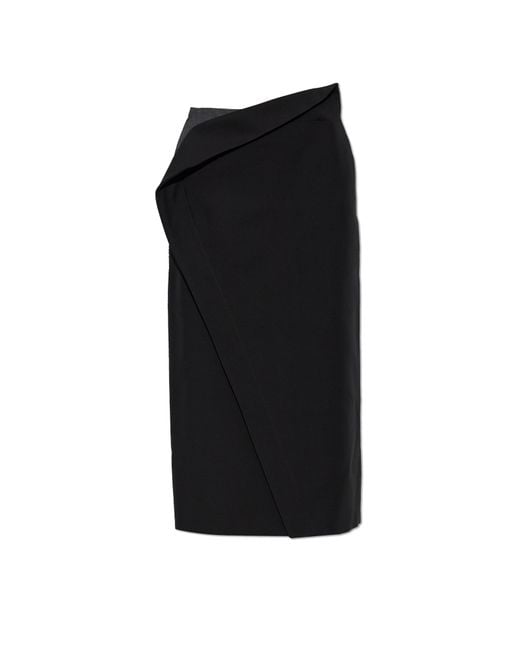 Jil Sander Black Skirt With A Slit