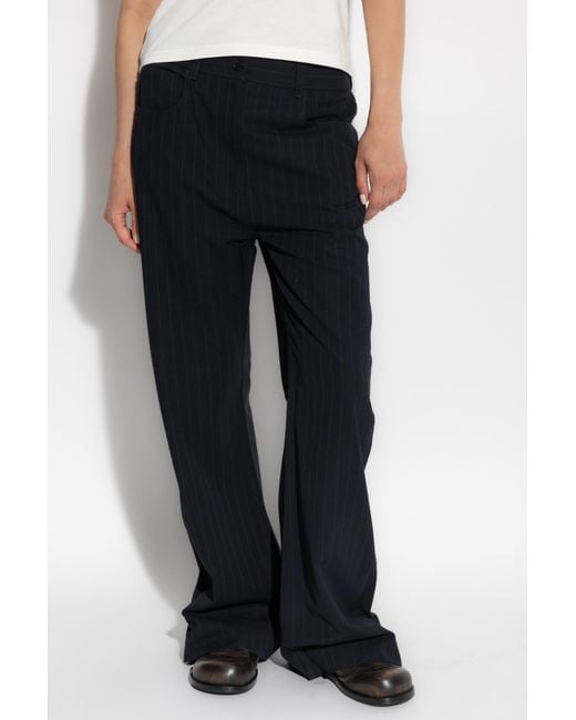 Acne Black Creased Trousers