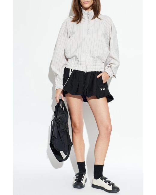 Y-3 Black Shorts With Logo
