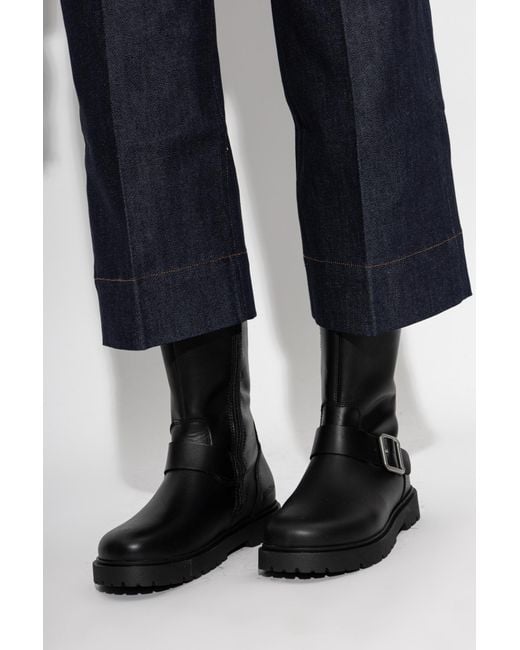 Birkenstock Black 'Highwood Mid Wire Buckle' Ankle Boots