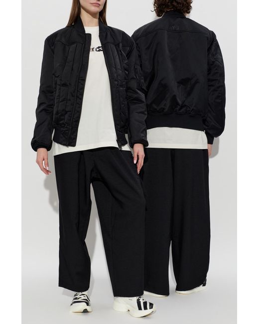 Y-3 Blue Insulated 'Bomber' Jacket