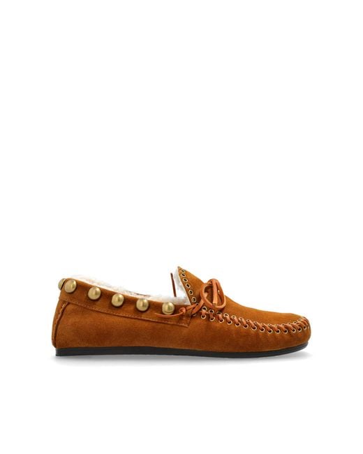 Isabel Marant Brown "Fitza" Loafers Shoes