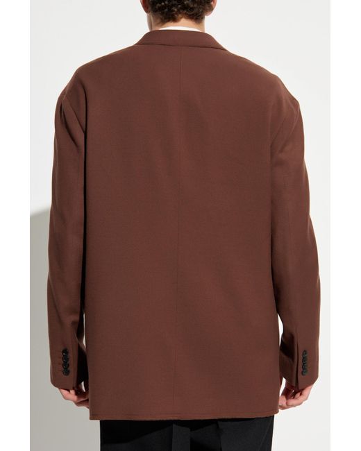 Lanvin Brown Wool Blazer for men