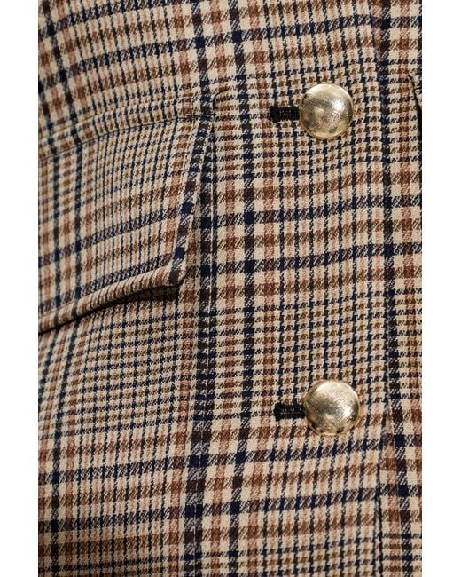 Paul Smith Brown Blazer With A Check Pattern