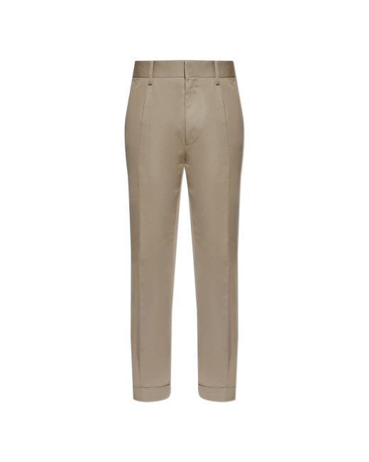 DSquared² Natural Trousers With Logo for men