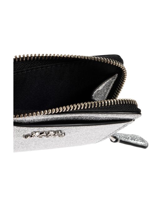 Marc Jacobs Gray Brocade Wallet With Logo