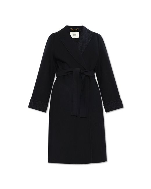 Fendi Black Wool Coat