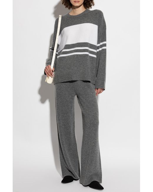 Theory Gray Loose-fitting Pants,