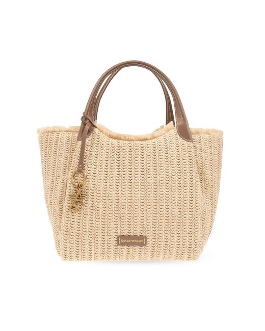 Emporio Armani Natural ‘Shopper’ Type Bag