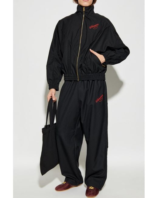 Willy Chavarria Black Wool Jacket 'Ruff Rider' for men