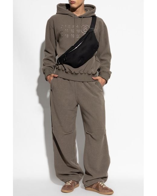 MM6 by Maison Margiela Gray Polar Z Logo for men