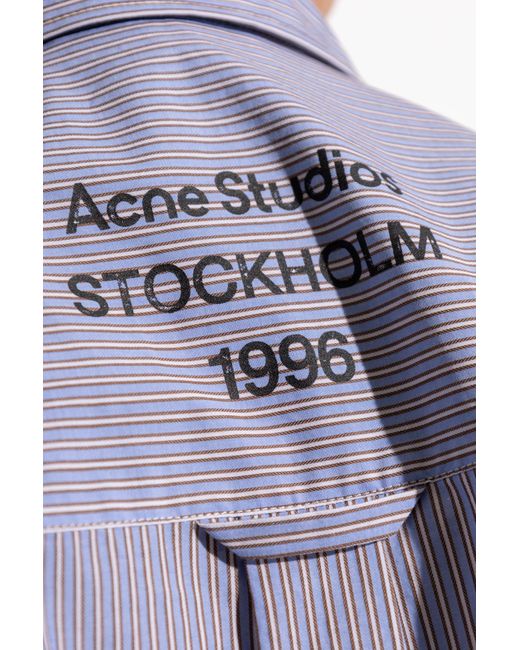 Acne Purple Short Shirt