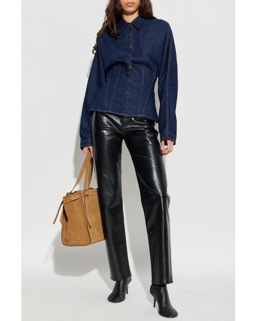 Agolde Blue "Devon" Shirt