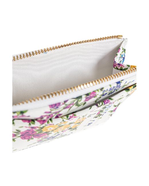 Dolce & Gabbana White Leather Card Holder