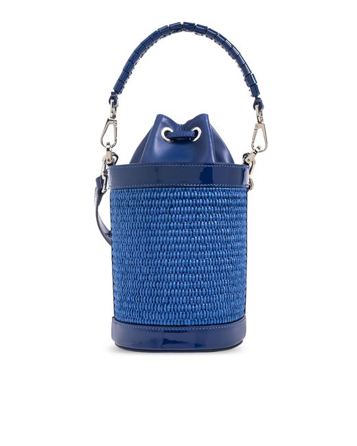 Casadei Blue 'beaurivage' Bucket Shoulder Bag,