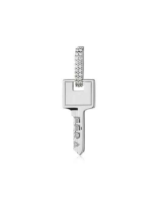 Eera Brown Single Earring 'Key Small'
