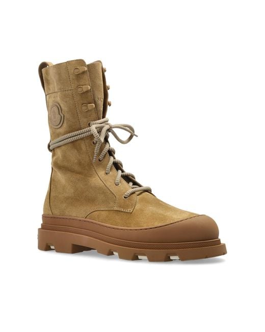 Moncler Natural 'Vera High' Ankle Boots