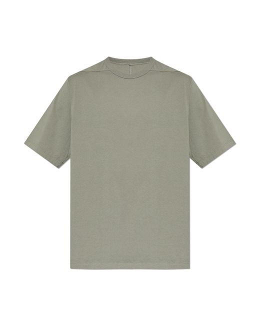 Rick Owens Gray Crew Neck T-Shirt for men