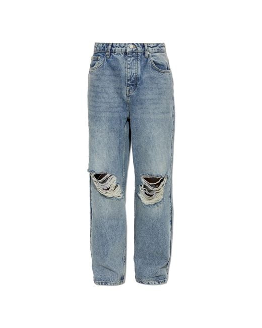 Represent Blue Vintage-Effect Jeans for men