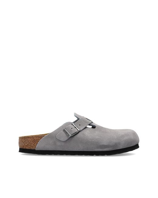 Birkenstock White 'Boston' Clogs