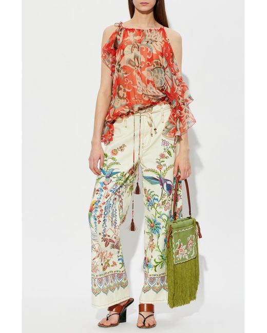 Etro Red Patterned Top