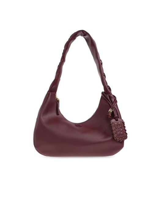 Ganni Purple Shoulder Bag Type 'Hobo' Size 'Medium'