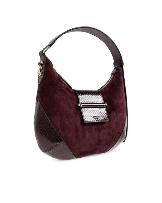 Jimmy Choo Purple Shoulder Bag 'Bar Small'