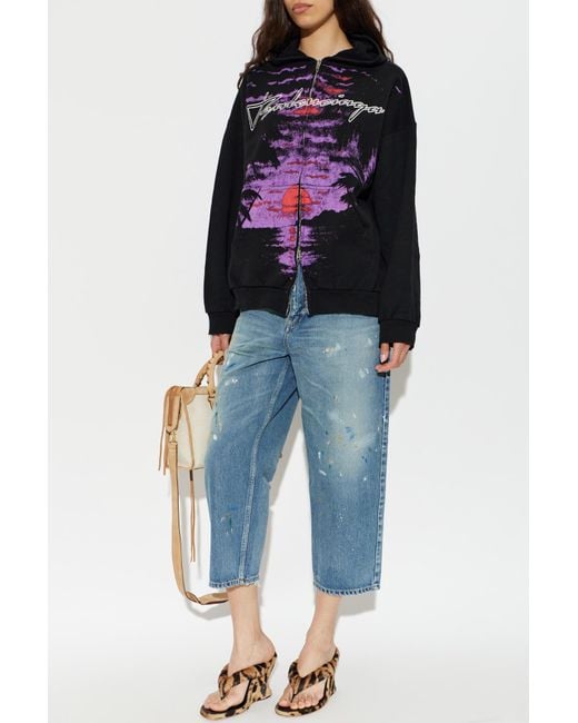 Balenciaga Blue Vintage-Effect Jeans