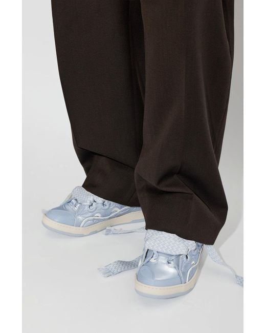 Lanvin Blue "Curb" Sneakers for men