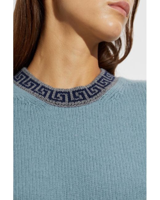 Versace Blue Wool Sweater