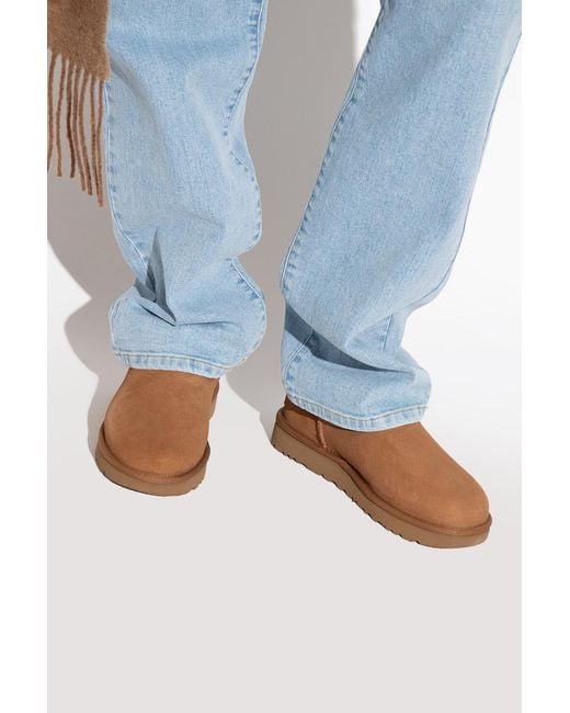 Ugg Brown 'Classic Ultra Mini' Snow Boots
