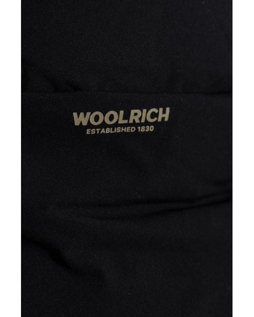 Woolrich Blue Down Jacket With Hood