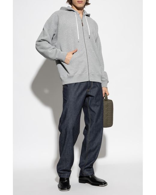 Bottega Veneta Men's Gray Loose-Fit Jeans