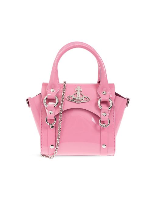 Vivienne Westwood Pink 'betty Mini' Shoulder Bag,