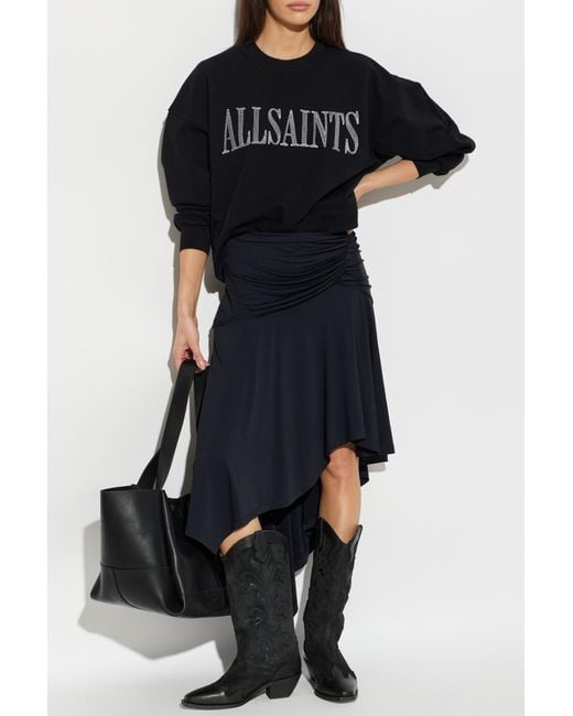 AllSaints Black "Dash" Sweatshirt