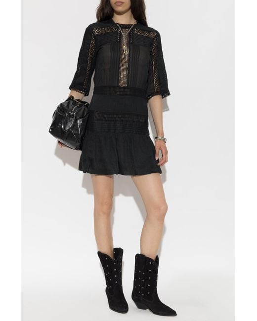 Isabel Marant Black "Paige" Dress