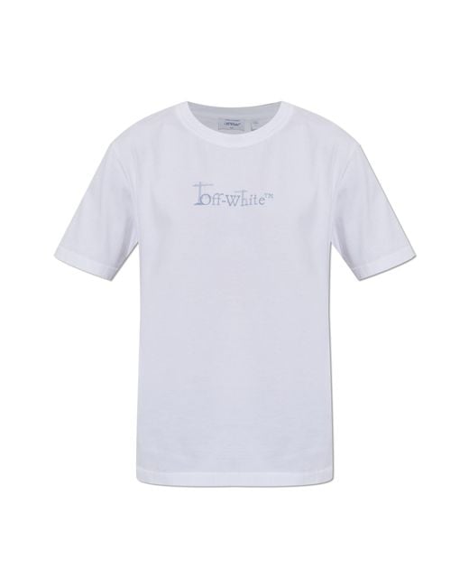 Off-White c/o Virgil Abloh White T-Shirt With Logo for men