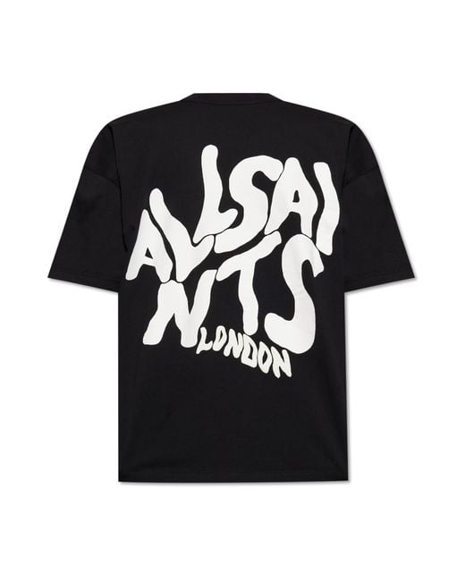 AllSaints Black T-Shirt 'Orlando' for men